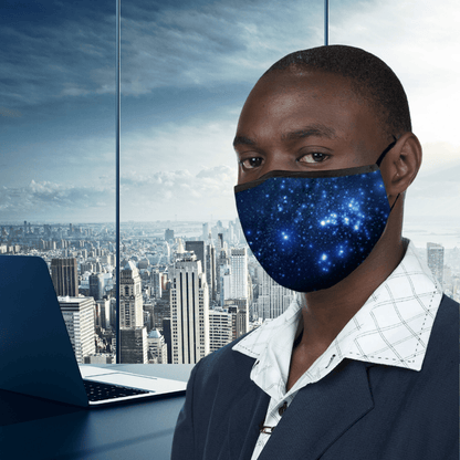 Premium Face Mask Set - 3 Layer Reusable -Galaxy Large Size Face masks