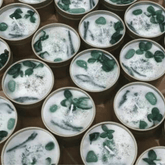 Sea Salt & Sage Botanical Soy Candle – Gold Tin with Crystals Candles