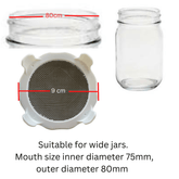 Sprouting Jar lids - Stainless Steel Screen for Wide Mouth Mason Jars - 2 Pack - Clearance Sprout Lids